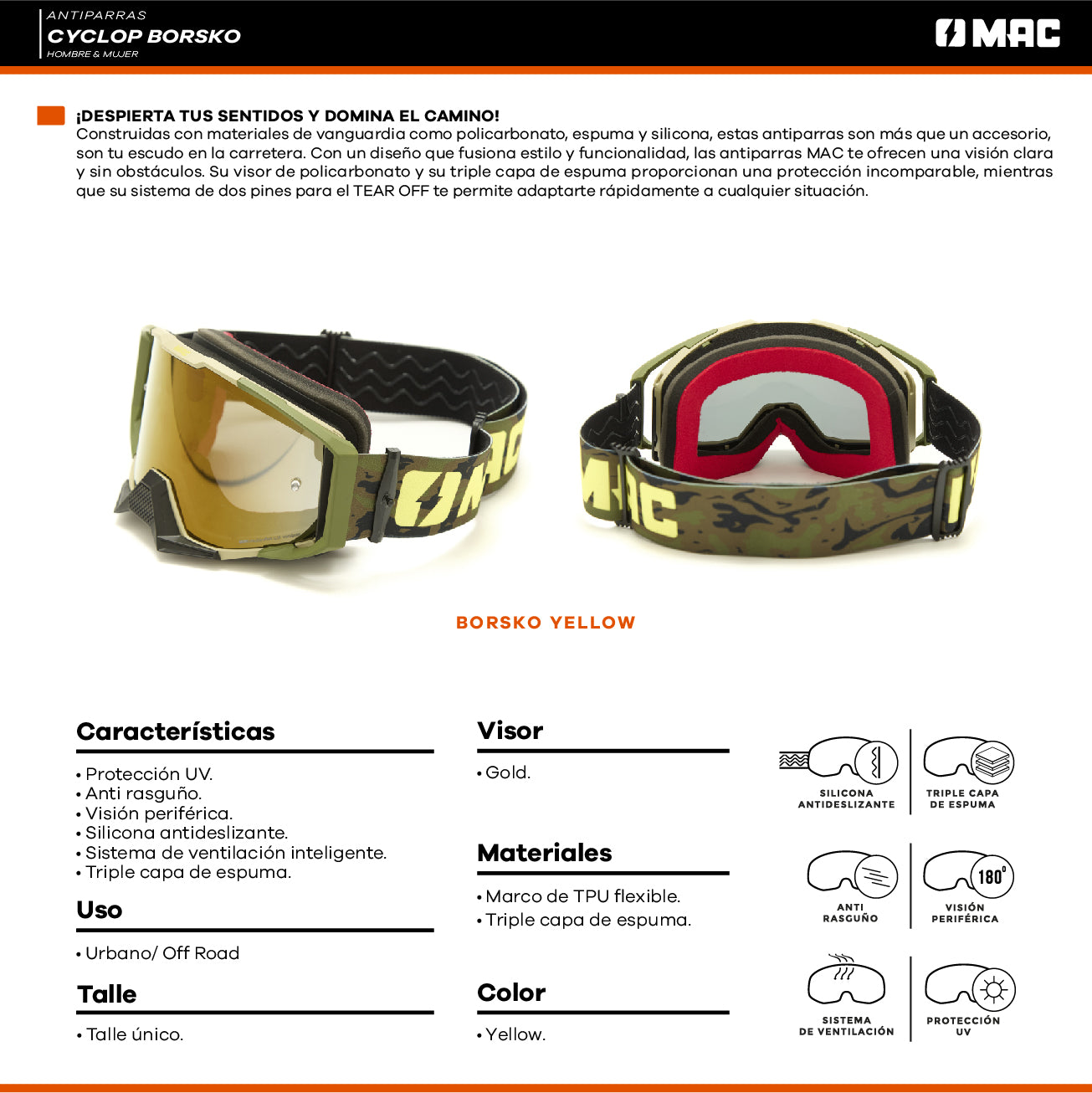 Antiparra MAC Cyclop Borsko / Amarillo