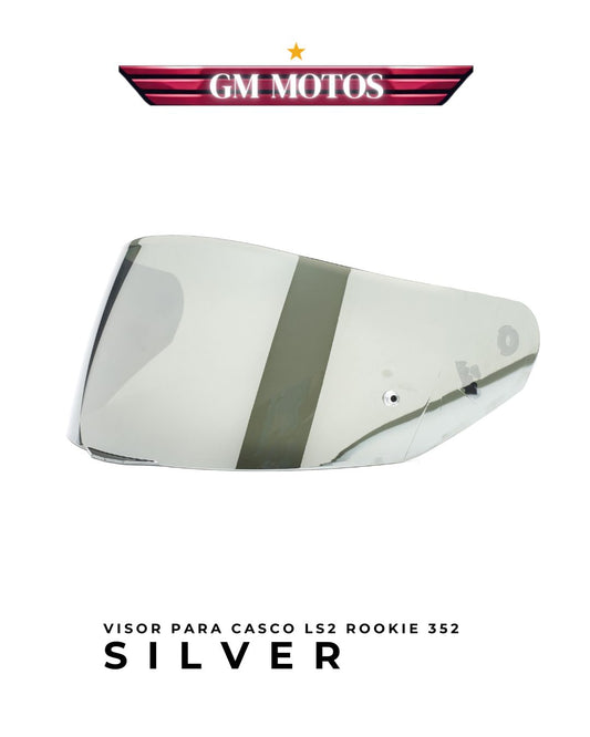 VISOR PLATEADO IRUDUM SILVER LS2 PARA ROOKIE FF352