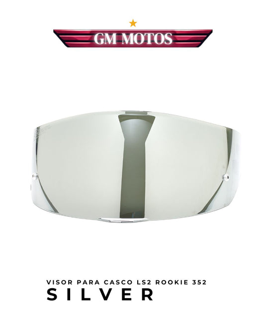 VISOR PLATEADO IRUDUM SILVER LS2 PARA ROOKIE FF352
