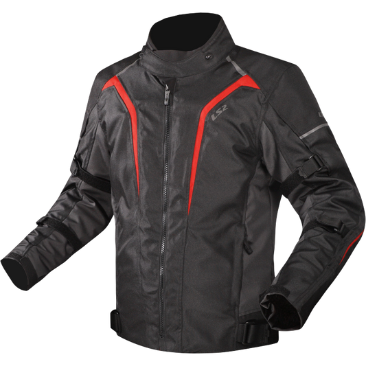 Campera Cordura LS2 Sepang Negro / Rojo